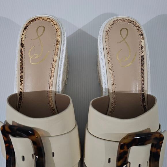 NEW Sam Edelman Livi Sandal Womens 9.5 Summer Sand Espadrille Platform Wedge - Picture 8 of 13